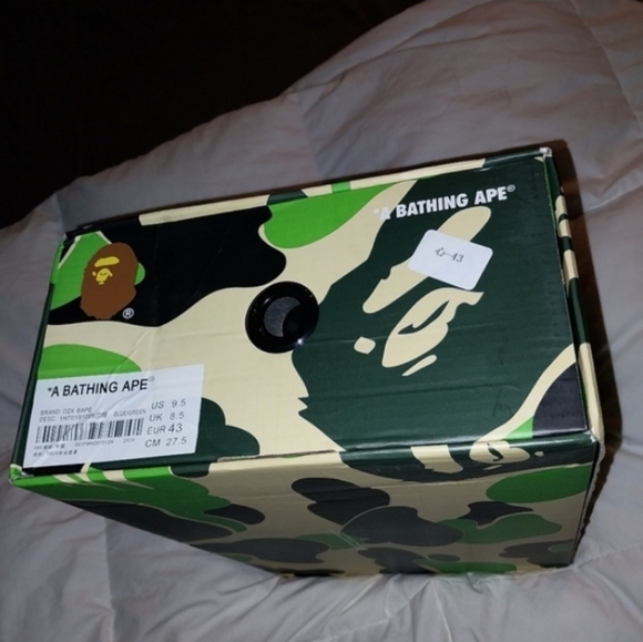 NIB BAPESTA Blue/Green/White Shoes - Picture 11 of 16